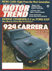 MOTOR TREND 1981 JULY - 944 PORSCHE, VETTE, AUDI-C